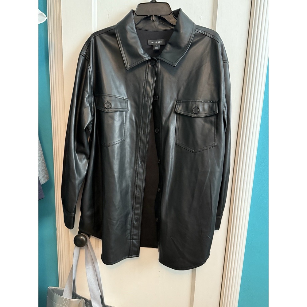 Halogen Men's Leather Coat XL‎